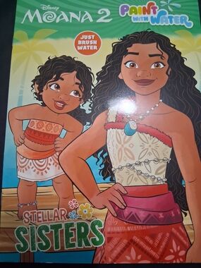New Disney Moana Paint with Water Book